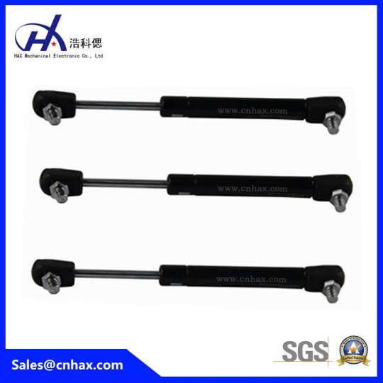 Easy Fitting Gas Struts Nitrogen Gas Spring with Classic Nylon Ball for Furnitures with Black Coating